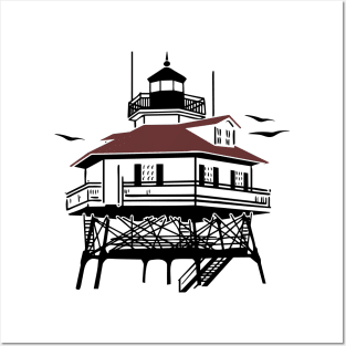 Lighthouse Drawing Illustration Posters and Art